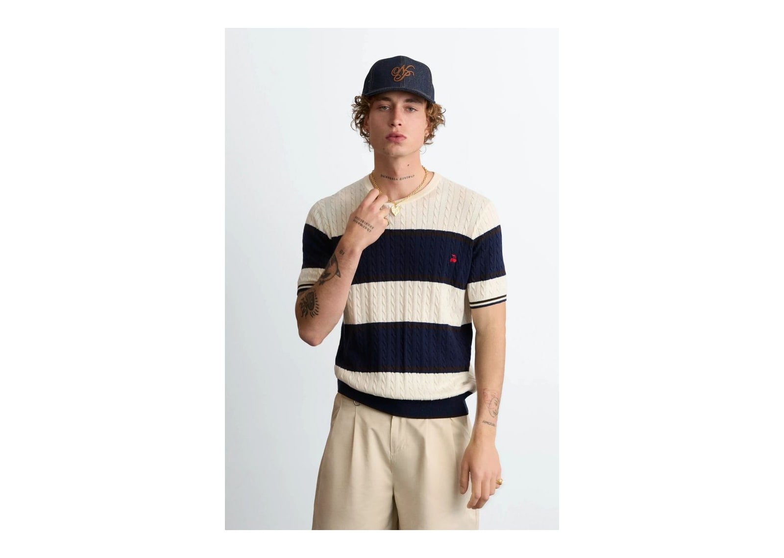 Nude Project Costa Knit Tee Blue - görsel 7