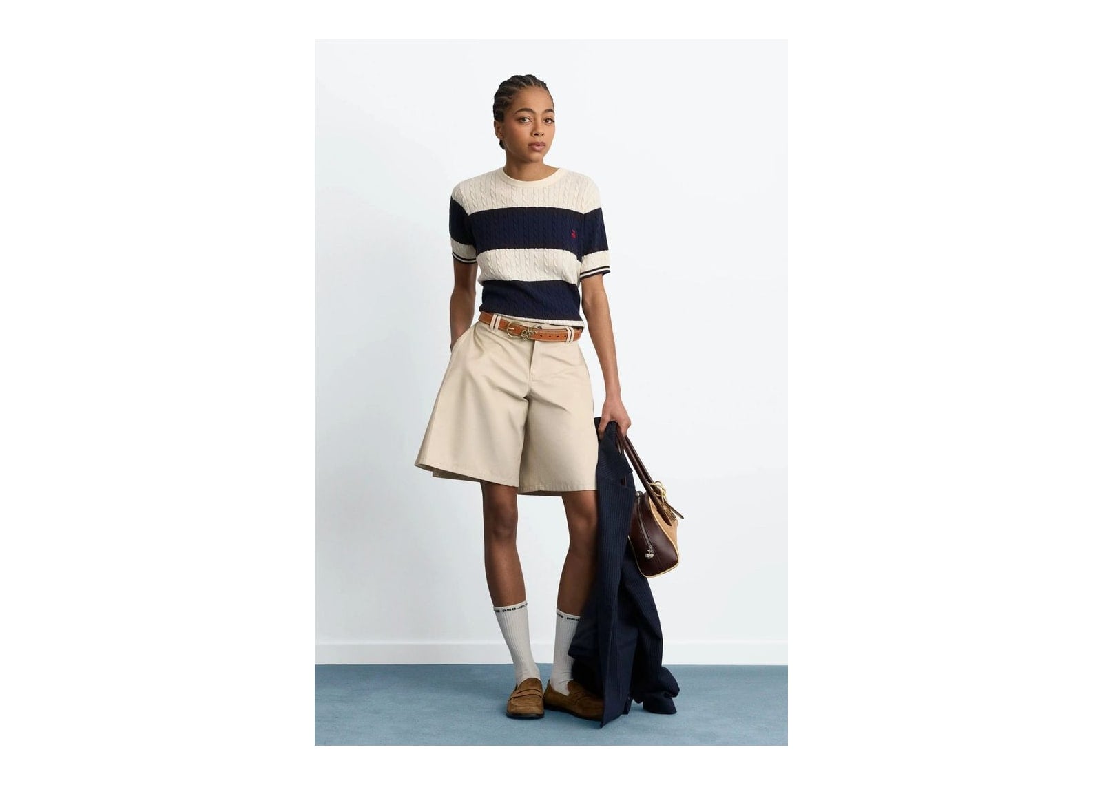 Nude Project Costa Knit Tee Blue - görsel 8