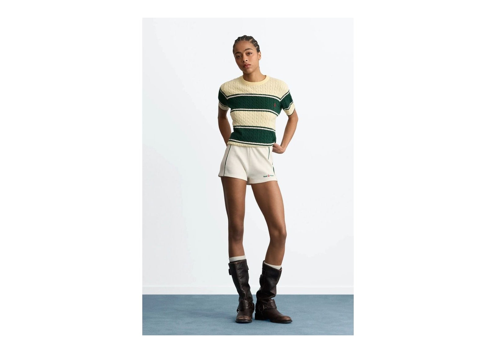 Nude Project Costa Knit Tee Green - görsel 6