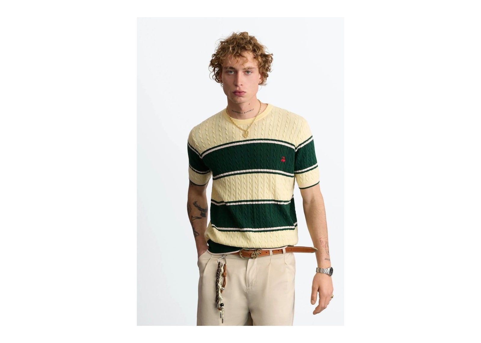 Nude Project Costa Knit Tee Green - görsel 8
