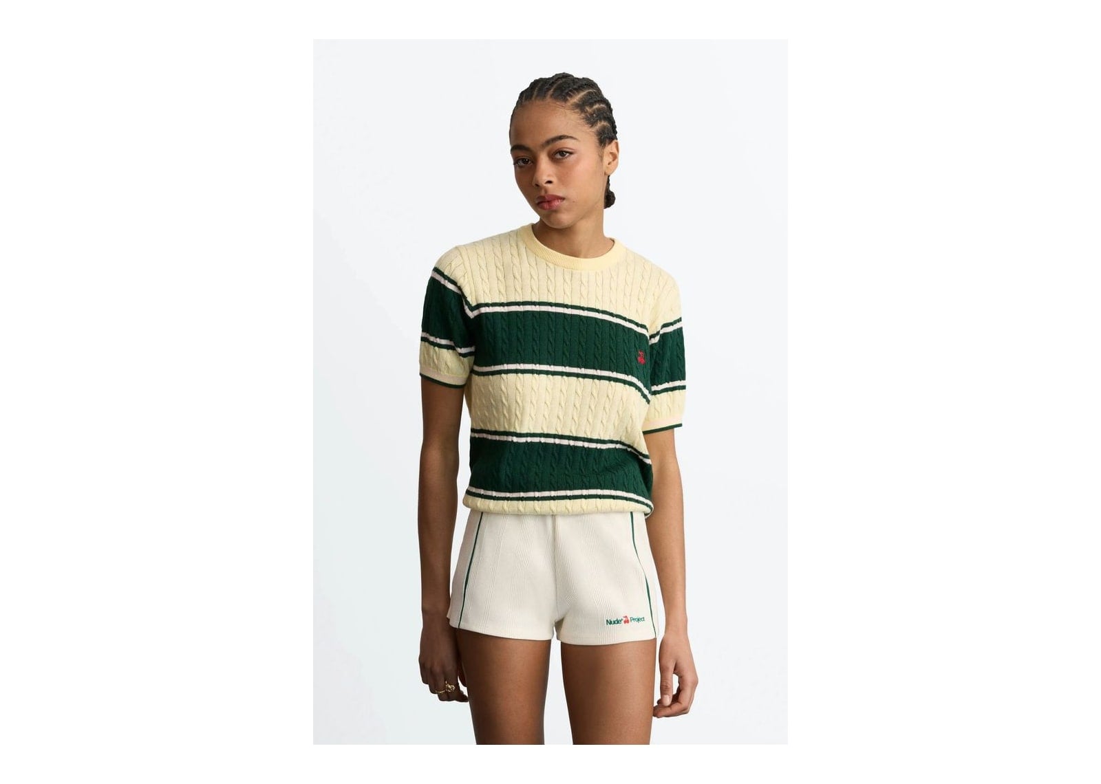 Nude Project Costa Knit Tee Green - görsel 9