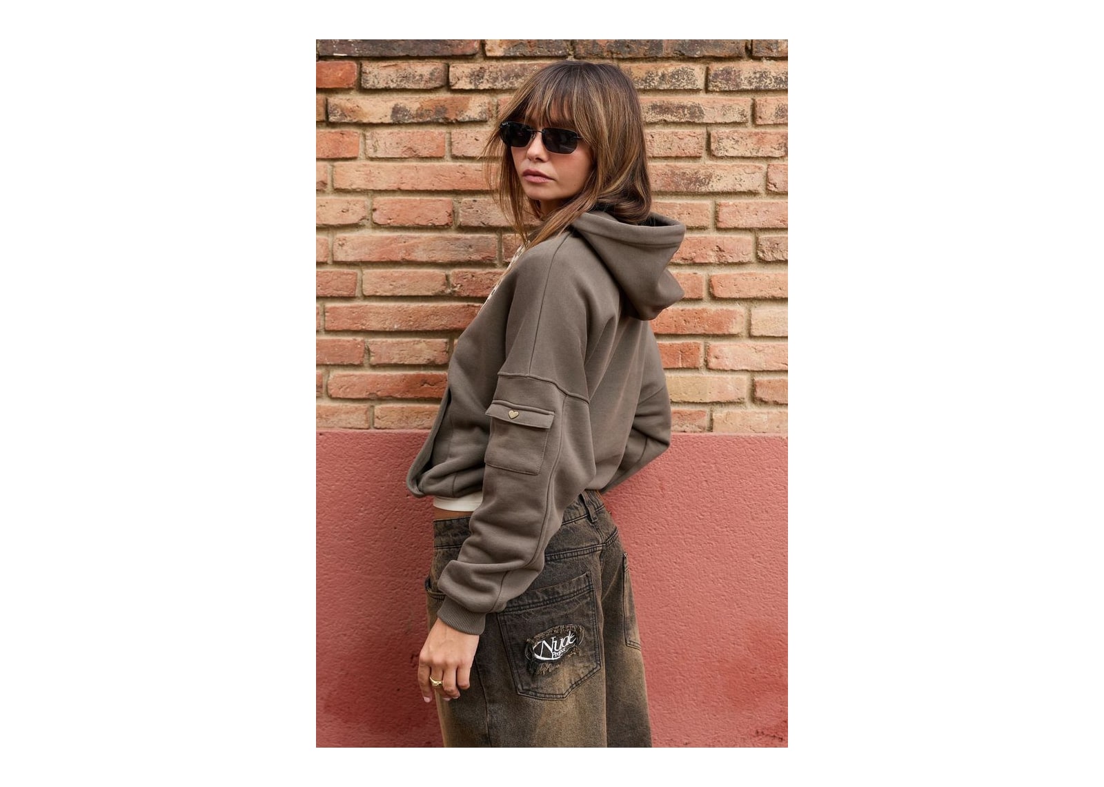 Nude Project Culto Hoodie Brown - görsel 10