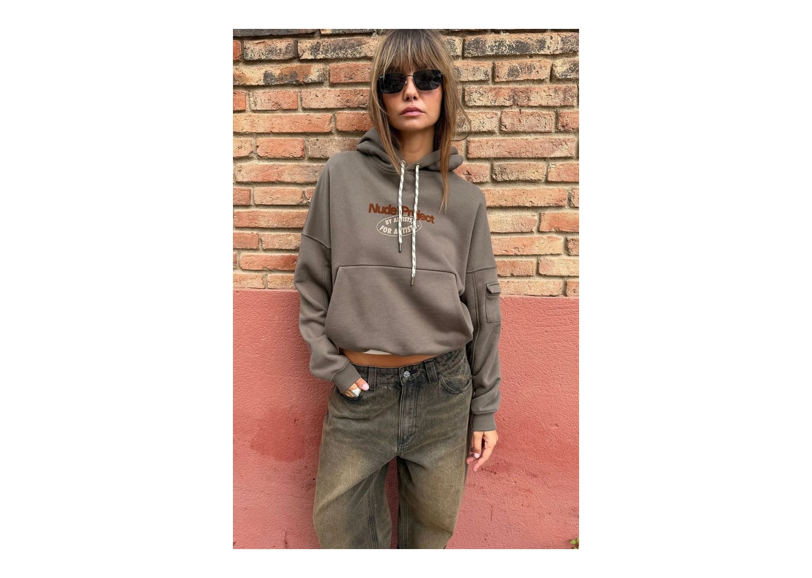 Nude Project Culto Hoodie Brown - görsel 11