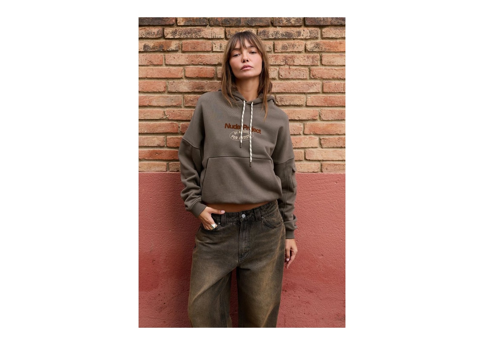 Nude Project Culto Hoodie Brown - görsel 2