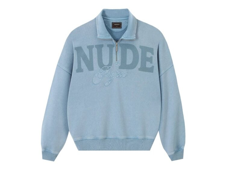 Nude Project Daegu Quarter-Zip Baby Blue