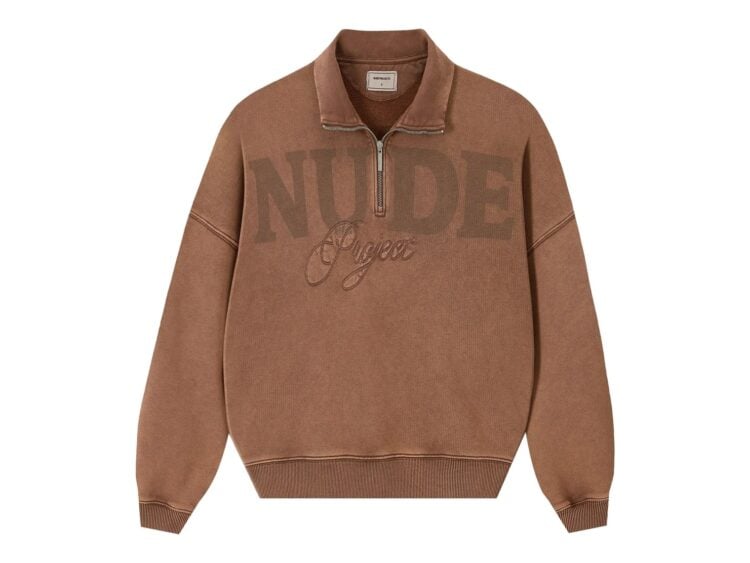 Nude Project Daegu Quarter-Zip Brown