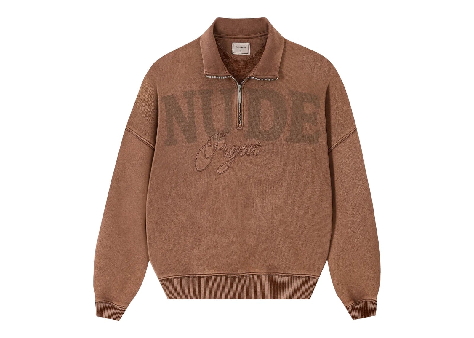 Nude Project Daegu Quarter-Zip Brown