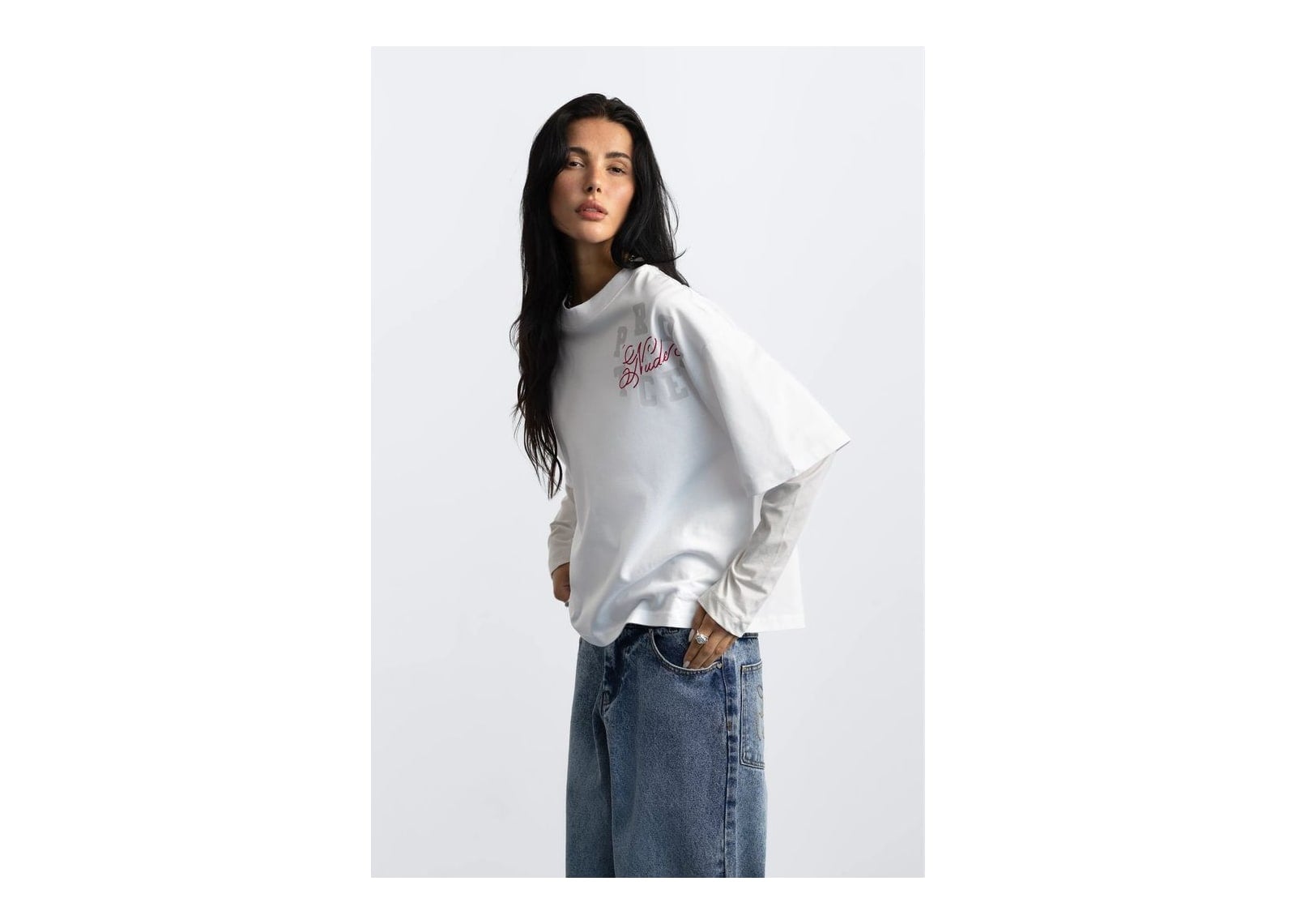 Nude Project Department Tee White - görsel 6