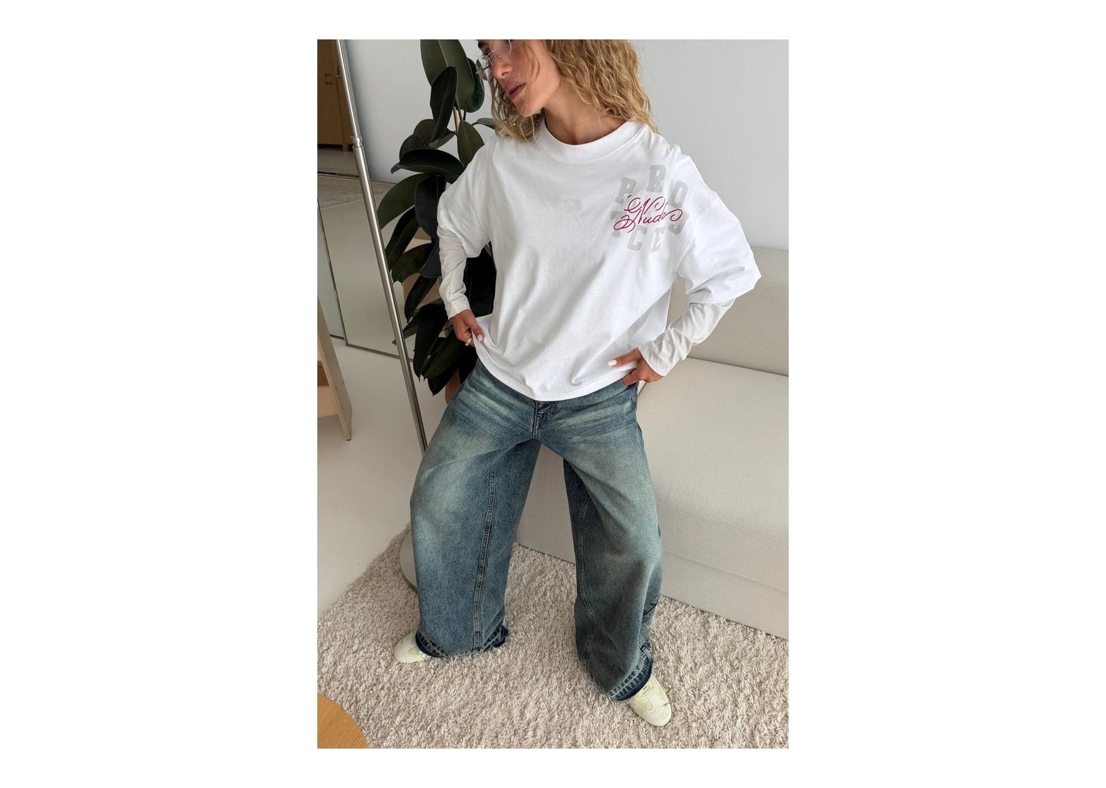 Nude Project Department Tee White - görsel 8