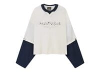 Nude Project Double Neck Long-Sleeve Tee White