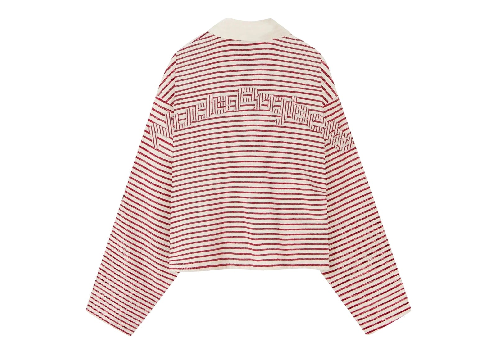 Nude Project Faded Striped Polo Red - görsel 3
