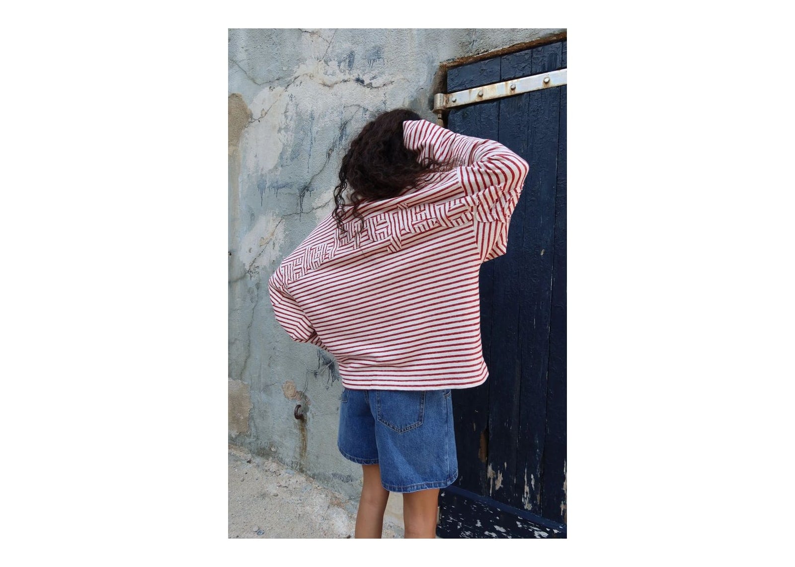 Nude Project Faded Striped Polo Red - görsel 8