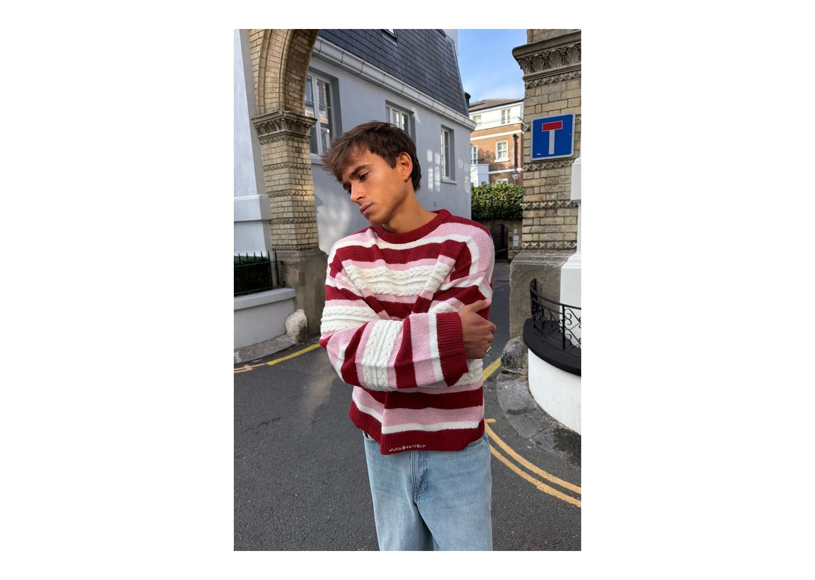 Nude Project Flamingo Knit Sweater Burgundy - görsel 6