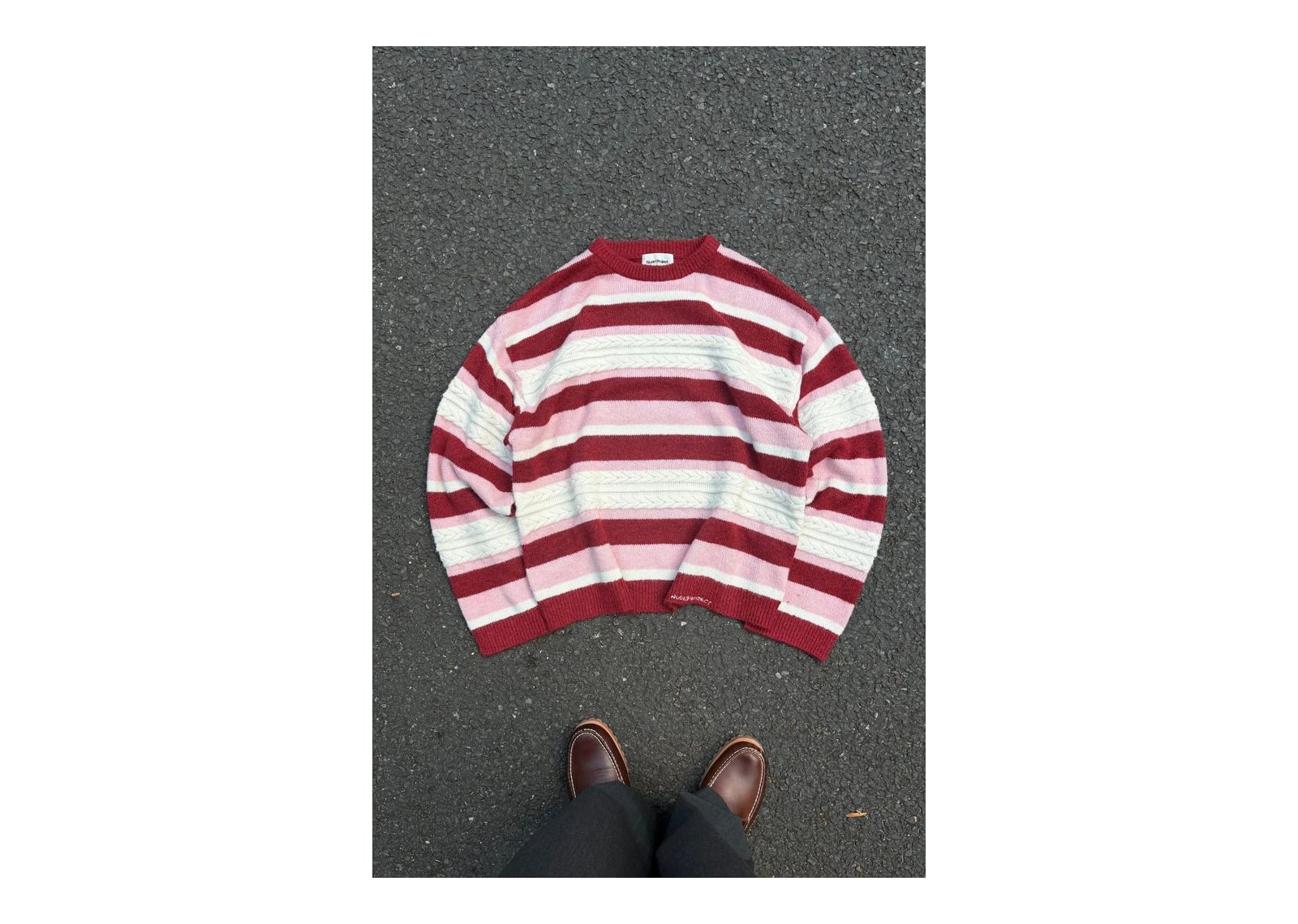 Nude Project Flamingo Knit Sweater Burgundy - görsel 9