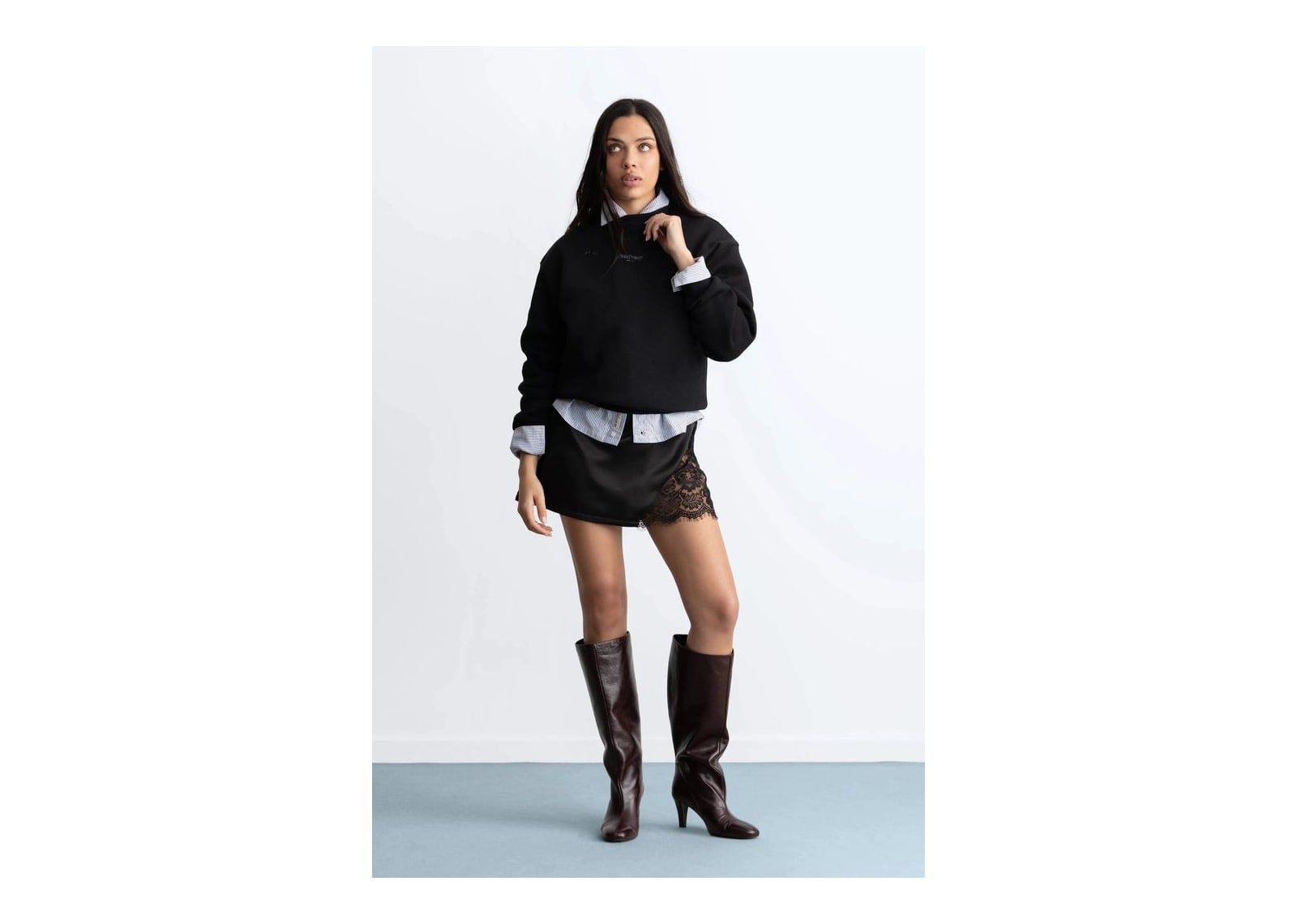 Nude Project Global Soon Sweatshirt Black - görsel 6