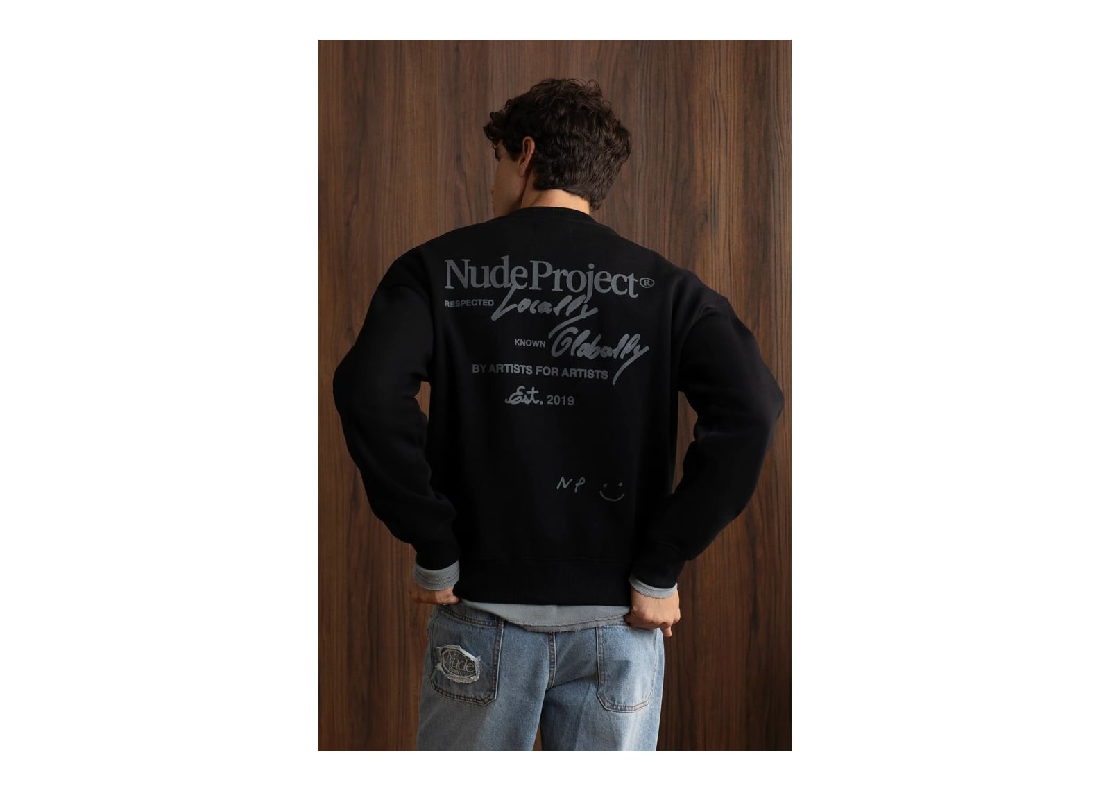Nude Project Global Soon Sweatshirt Black - görsel 9
