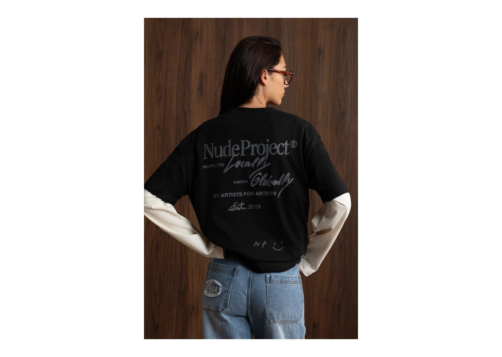 Nude Project Global Soon Tee Black - görsel 5