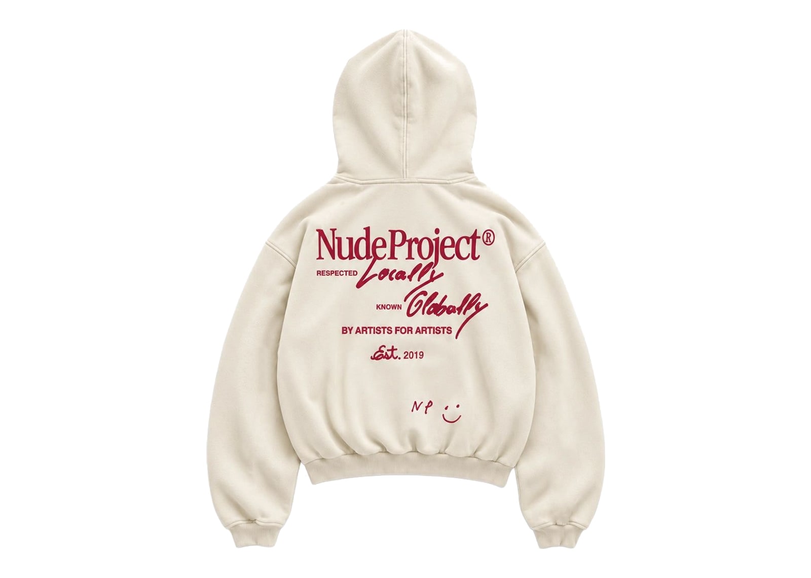 Nude Project Global Soon Zip-Up Hoodie Marshmallow