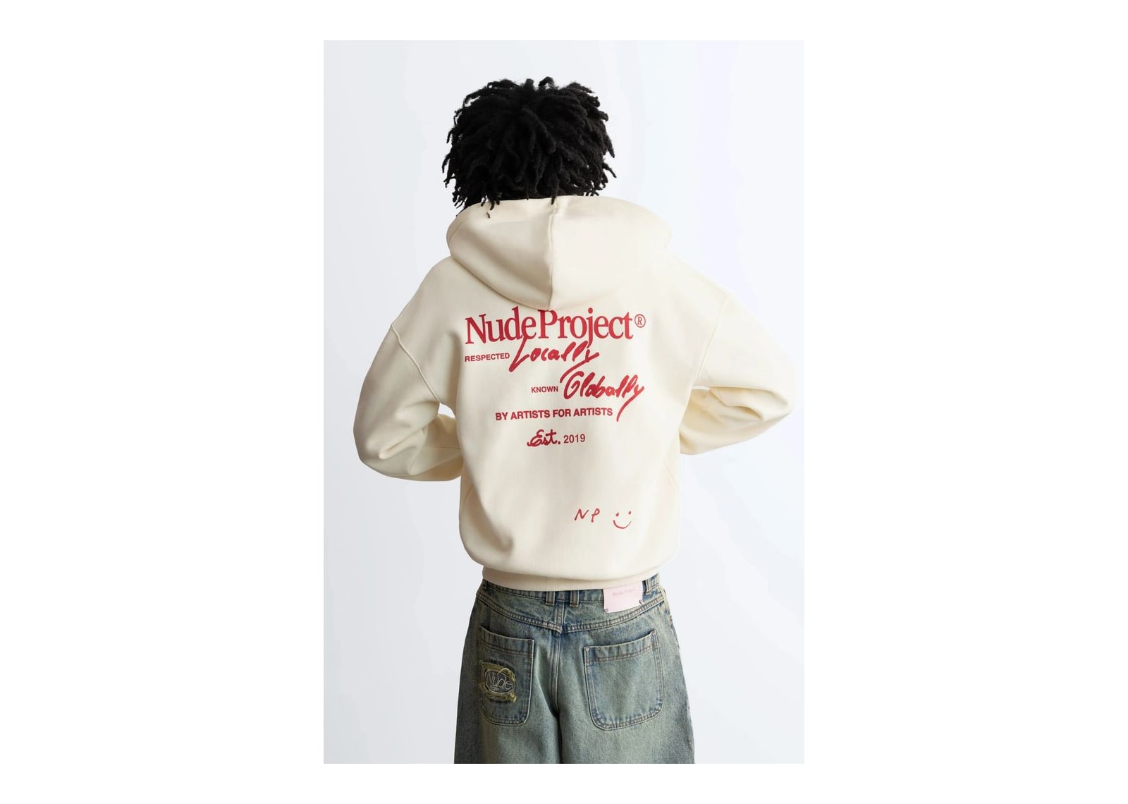 Nude Project Global Soon Zip-Up Hoodie Marshmallow - görsel 2