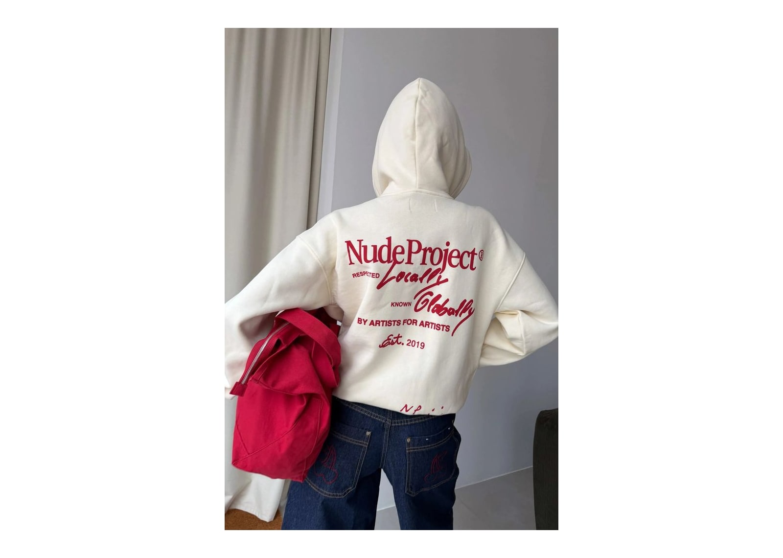 Nude Project Global Soon Zip-Up Hoodie Marshmallow - görsel 7