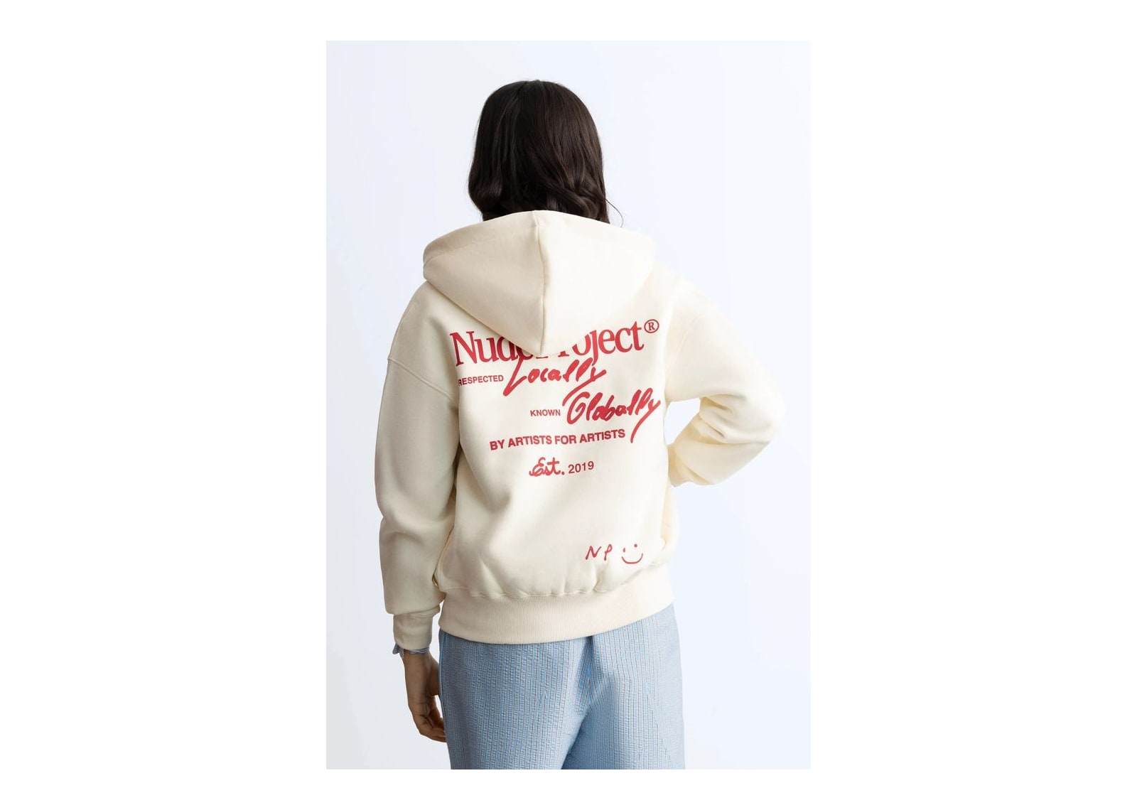 Nude Project Global Soon Zip-Up Hoodie Marshmallow - görsel 9