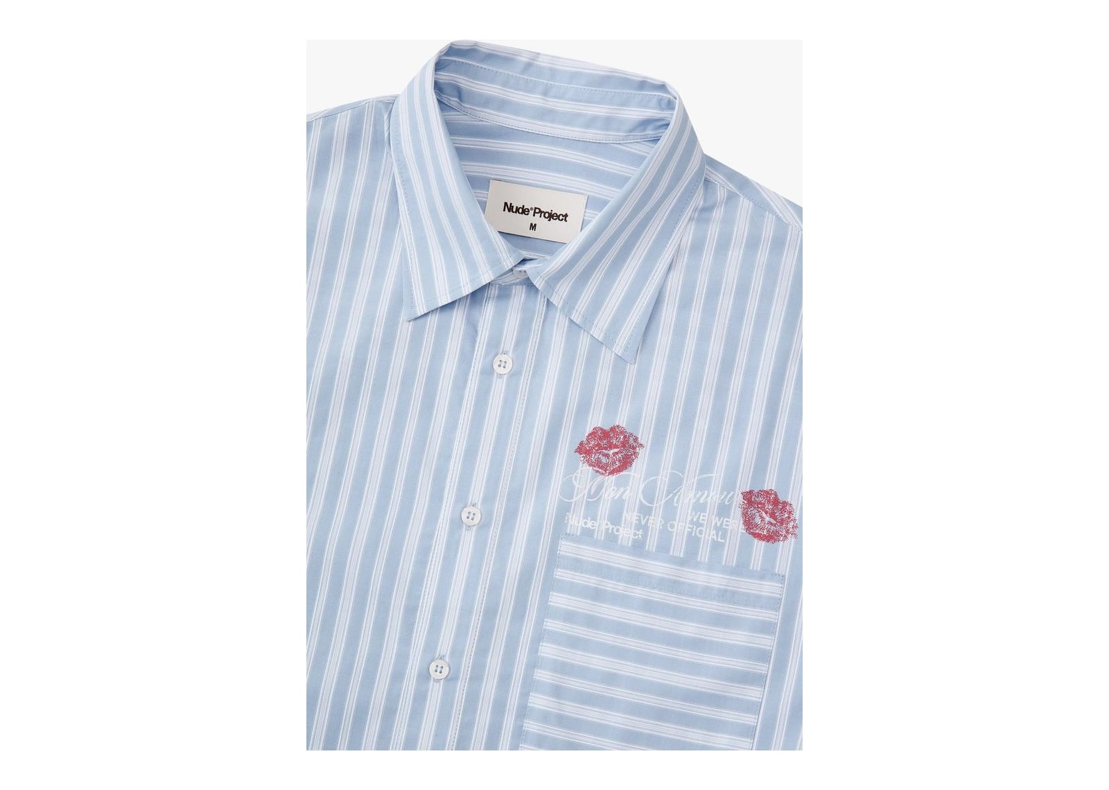 Nude Project Groucho Shirt Light Blue - görsel 9