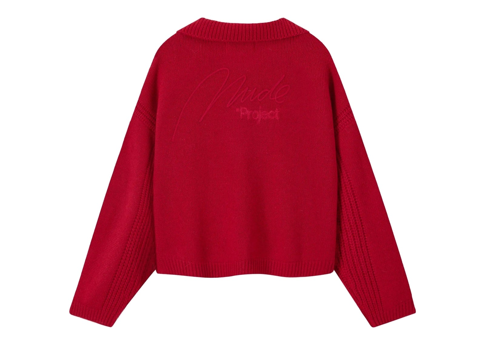 Nude Project Gunner Knit Sweater Red - görsel 10