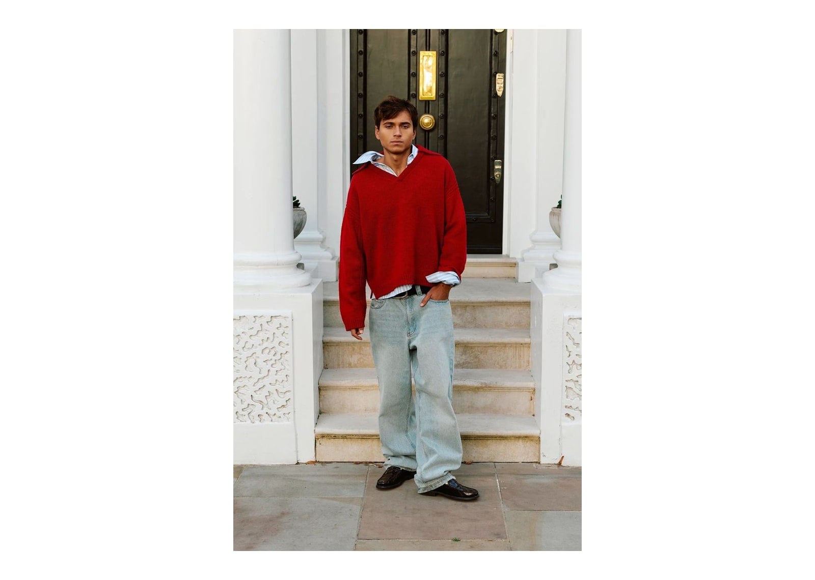 Nude Project Gunner Knit Sweater Red - görsel 2