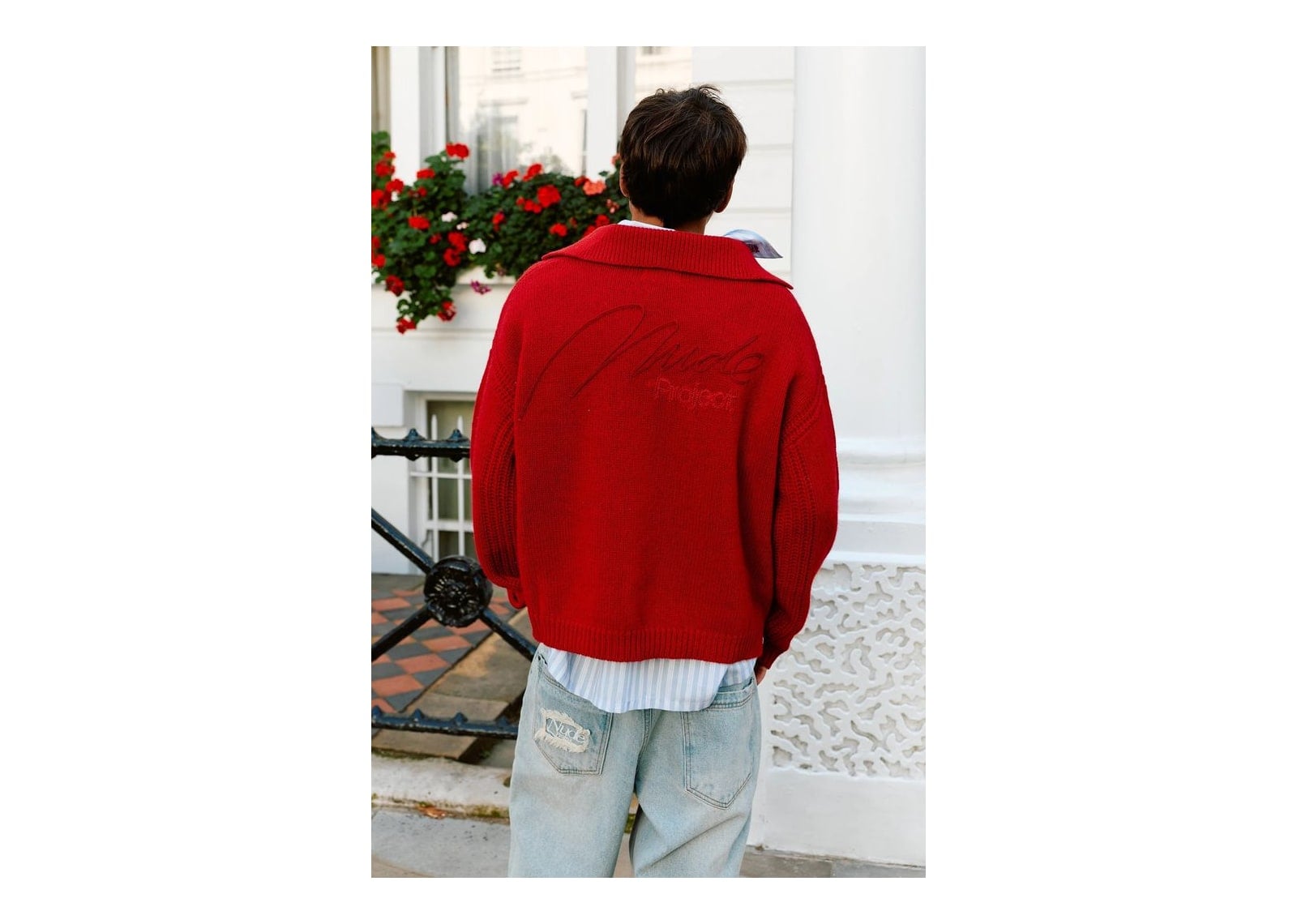 Nude Project Gunner Knit Sweater Red - görsel 3