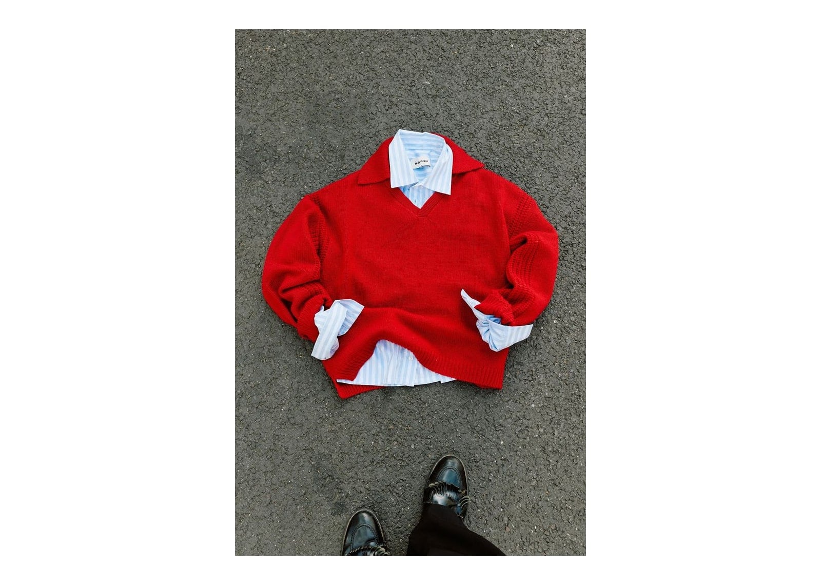 Nude Project Gunner Knit Sweater Red - görsel 5