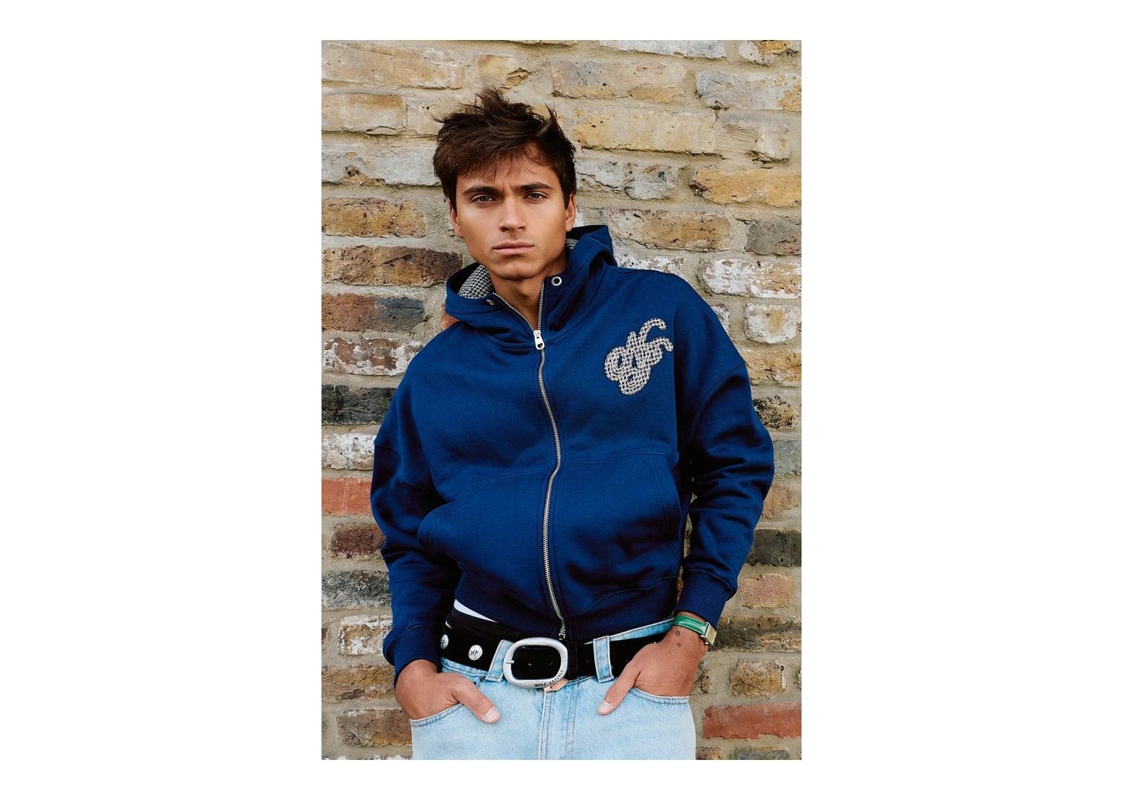 Nude Project Hammers Zip-Up Navy - görsel 2
