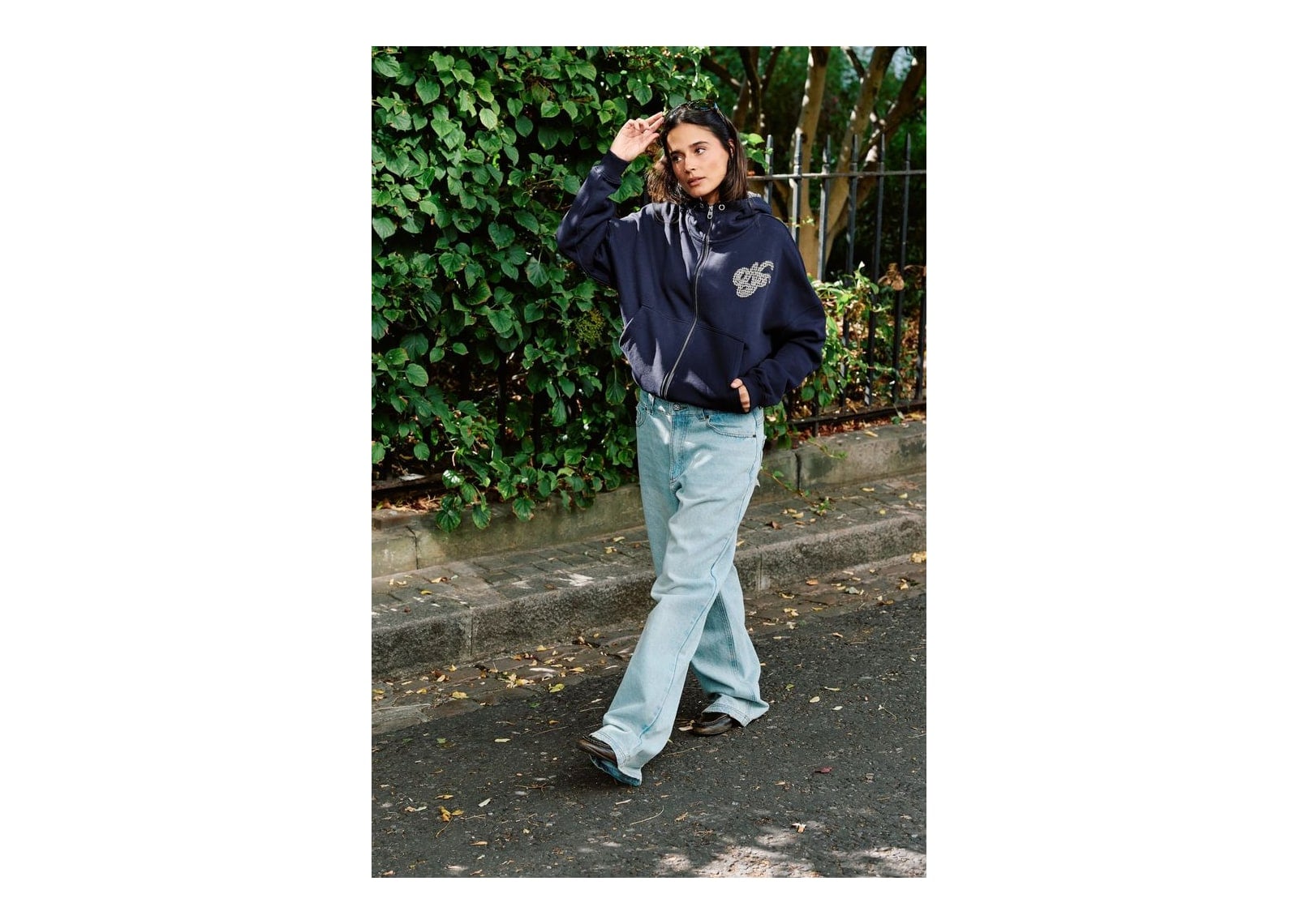 Nude Project Hammers Zip-Up Navy - görsel 6