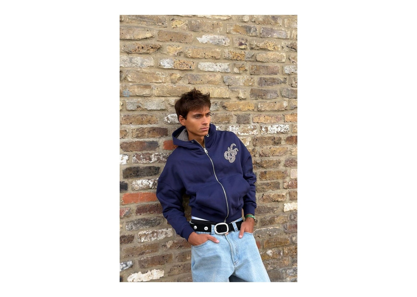 Nude Project Hammers Zip-Up Navy - görsel 7