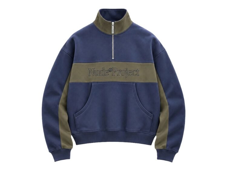 Nude Project Idol Quarter-Zip Navy