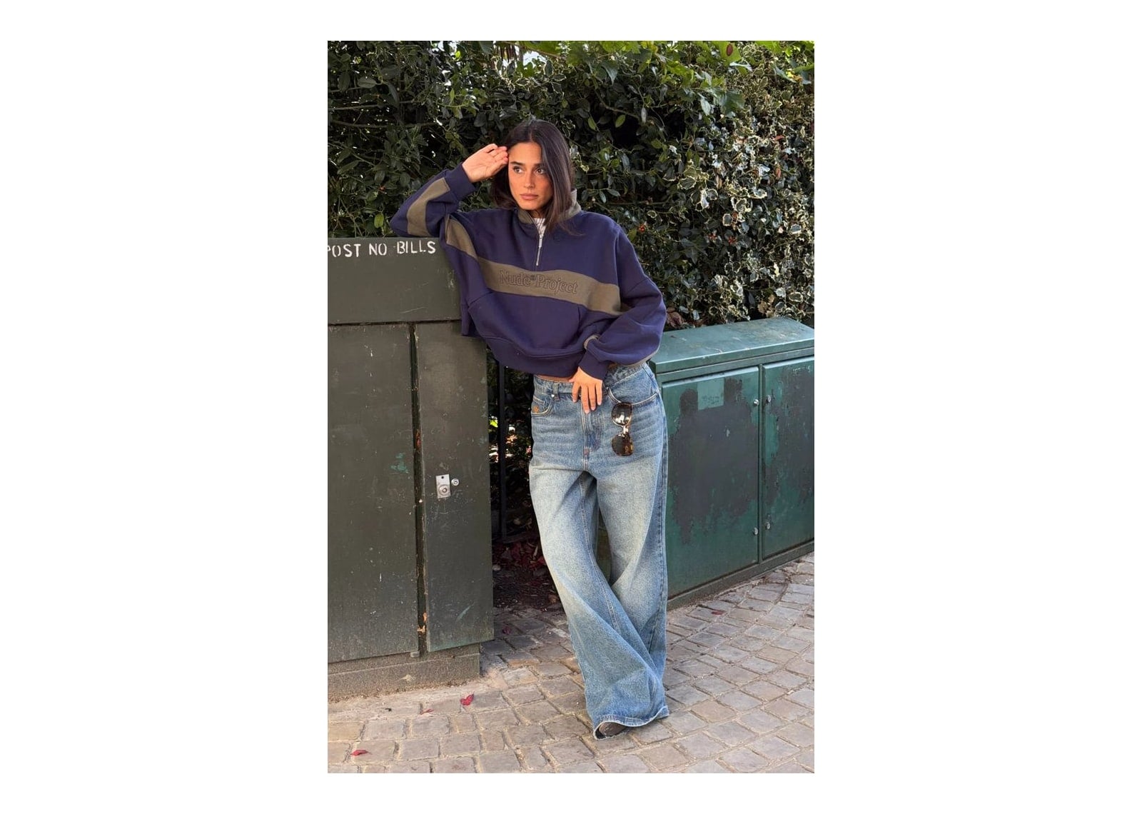 Nude Project Idol Quarter-Zip Navy - görsel 10