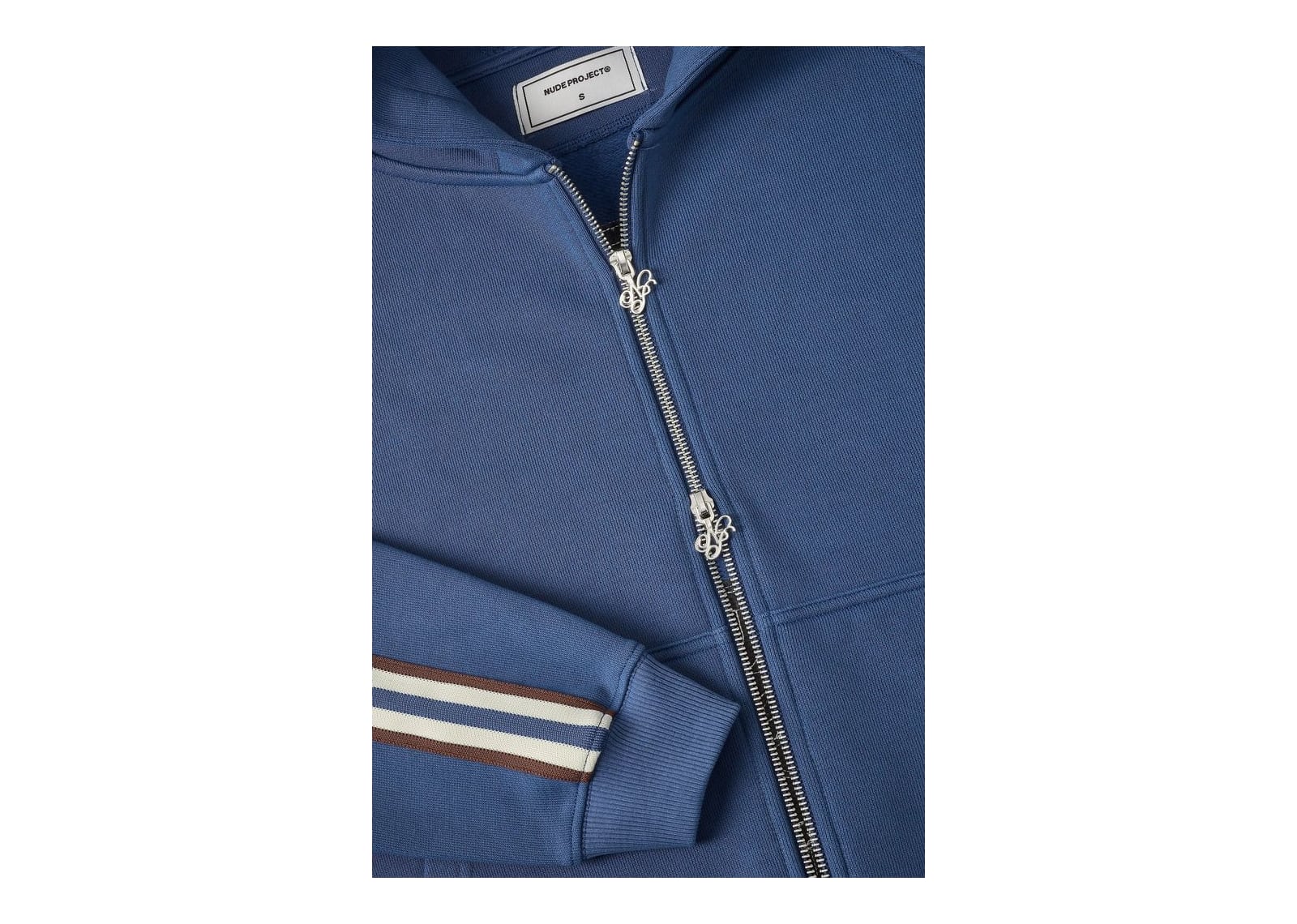 Nude Project IT Zip-Up Hoodie Blue - görsel 12