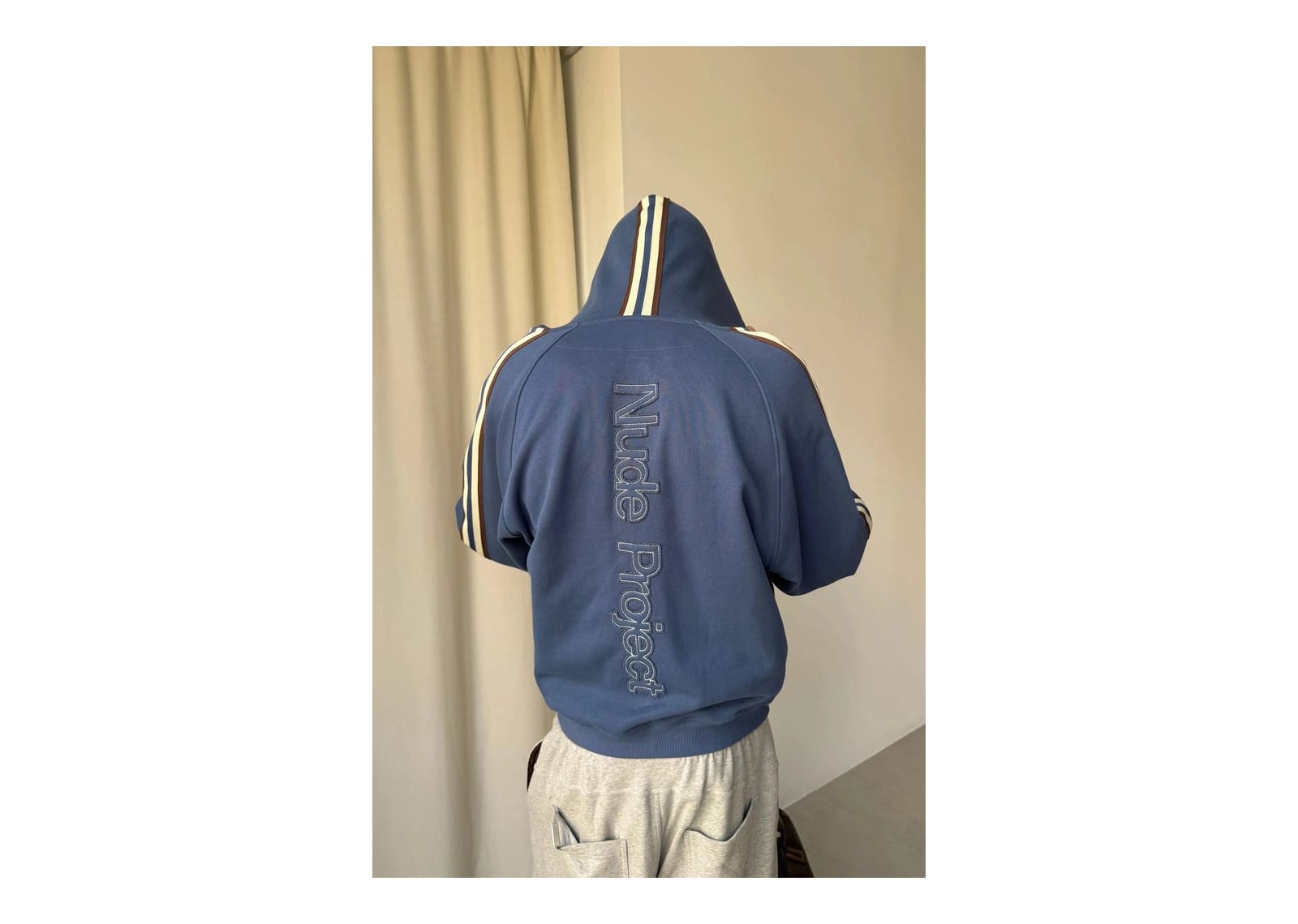 Nude Project IT Zip-Up Hoodie Blue - görsel 2