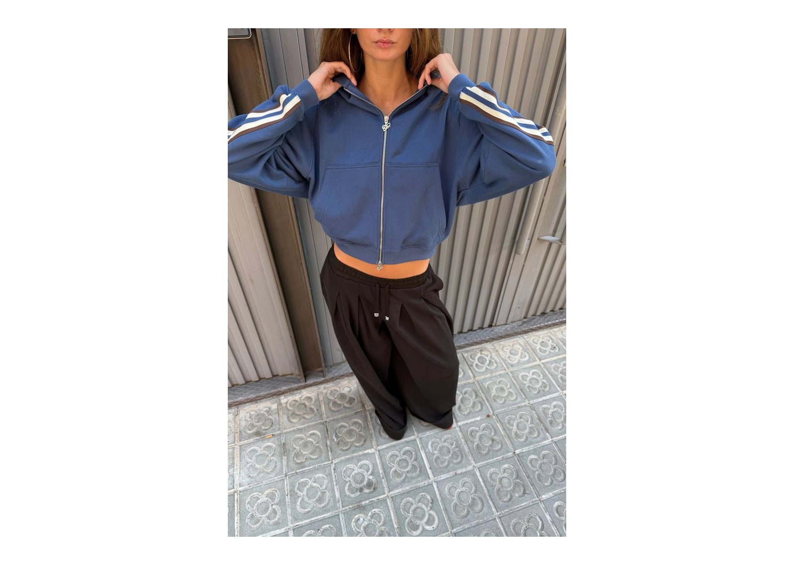 Nude Project IT Zip-Up Hoodie Blue - görsel 4