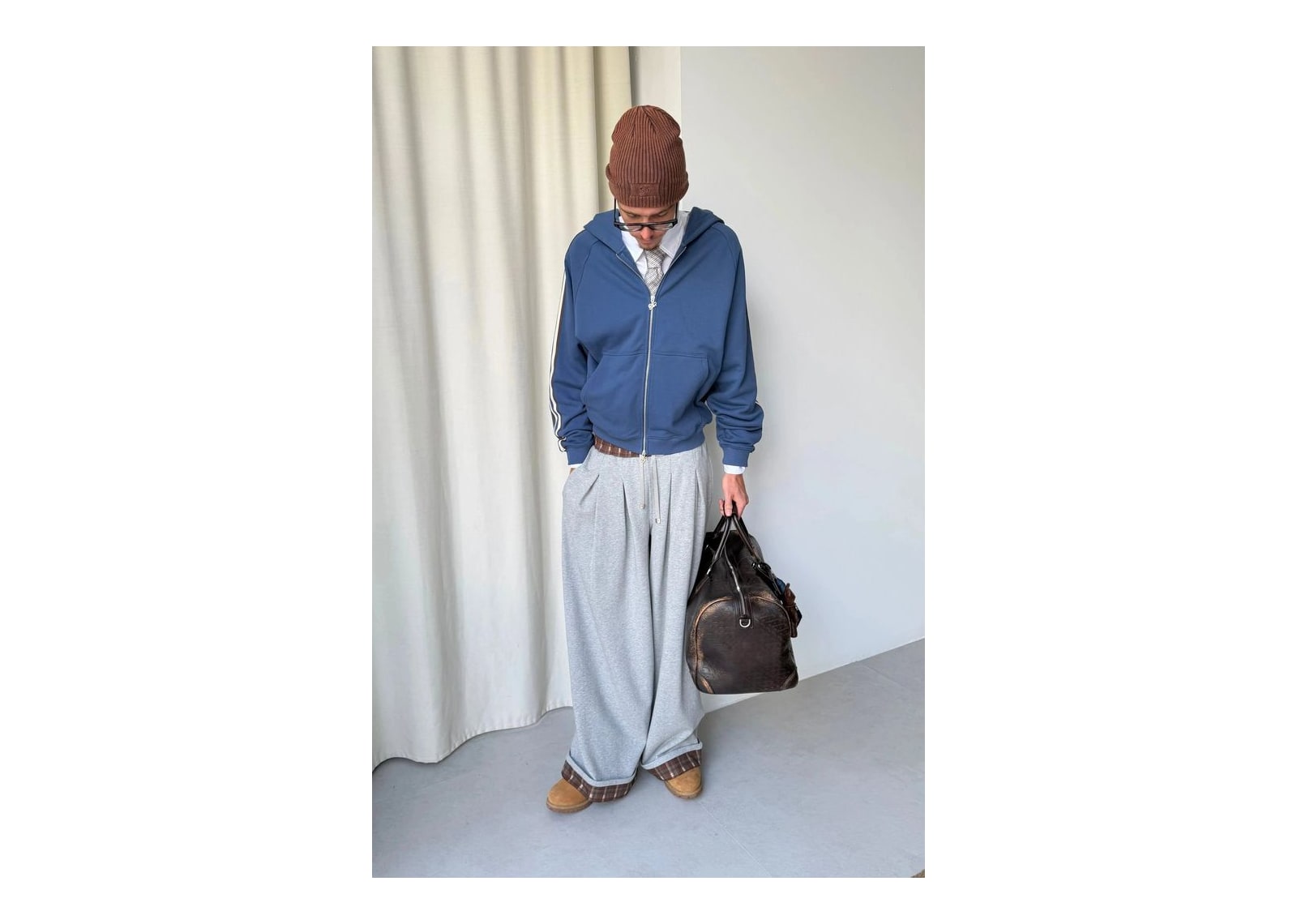 Nude Project IT Zip-Up Hoodie Blue - görsel 8