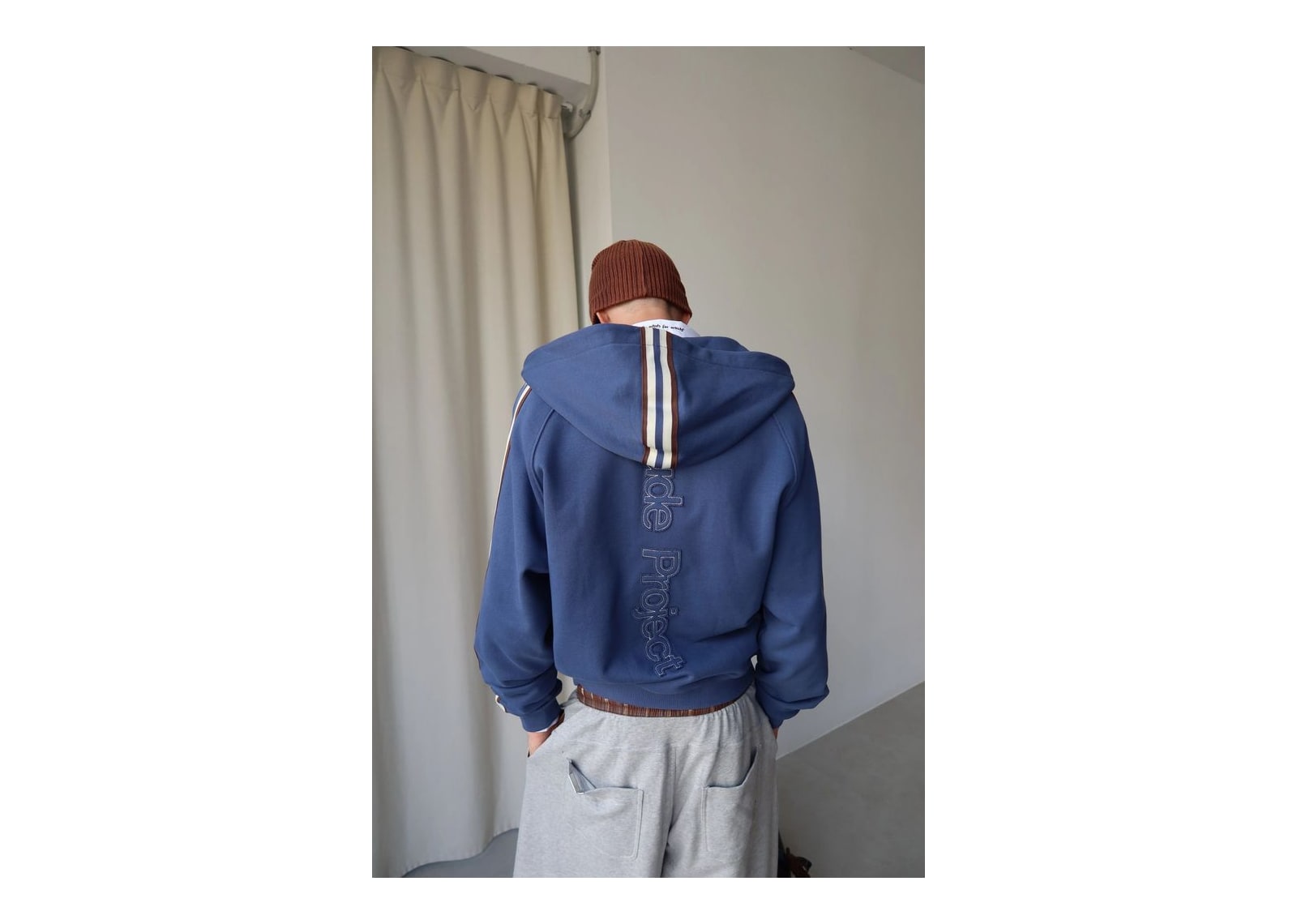 Nude Project IT Zip-Up Hoodie Blue - görsel 9