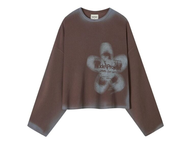 Nude Project Jave Long-Sleeve Tee Brown