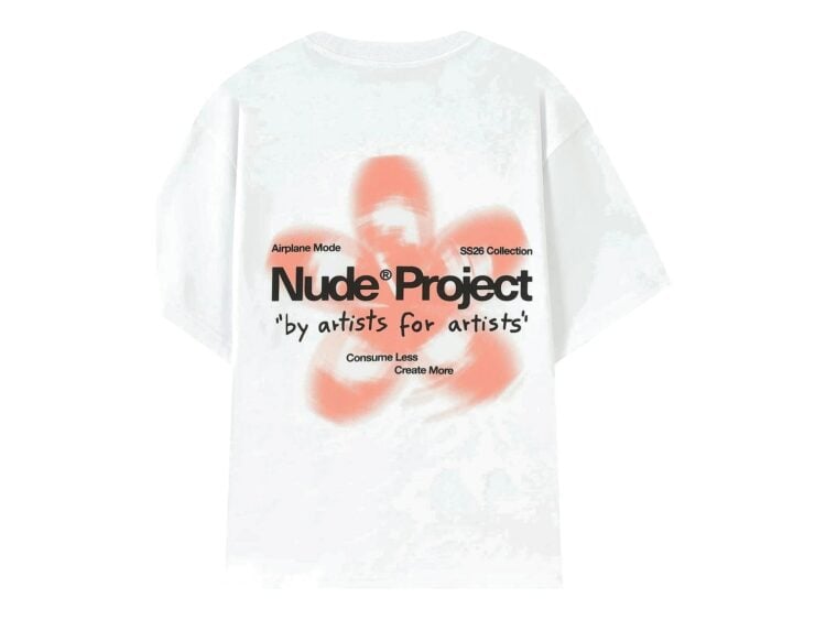 Nude Project Jave Tee White/Orange