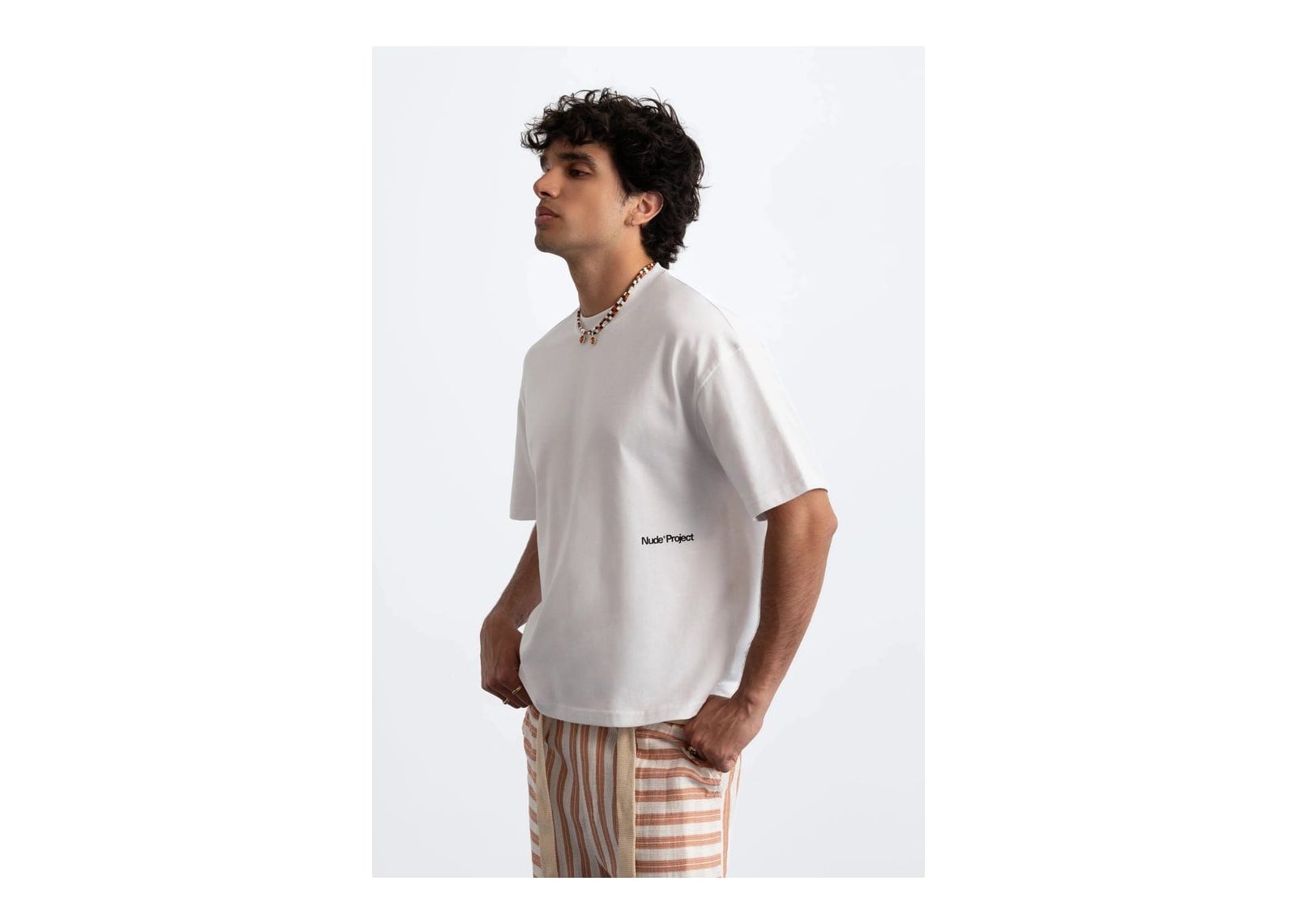 Nude Project Jave Tee White/Orange - görsel 10