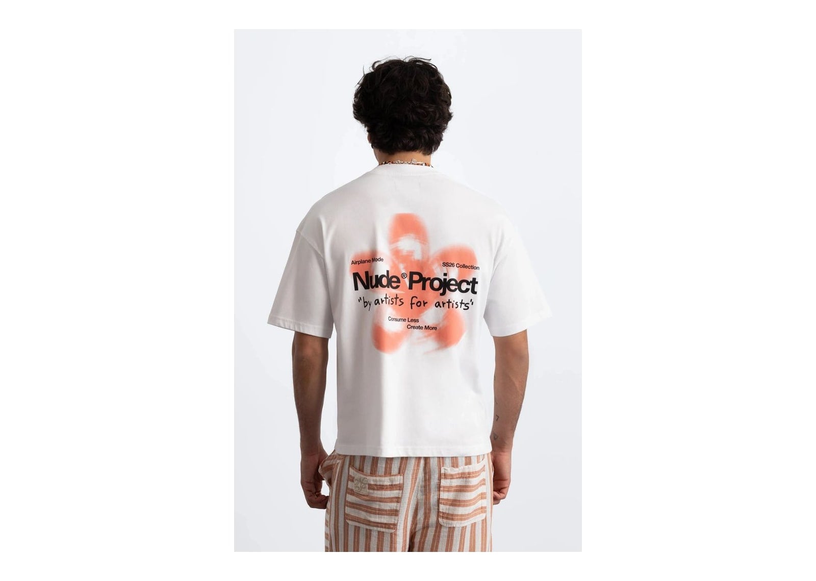 Nude Project Jave Tee White/Orange - görsel 2