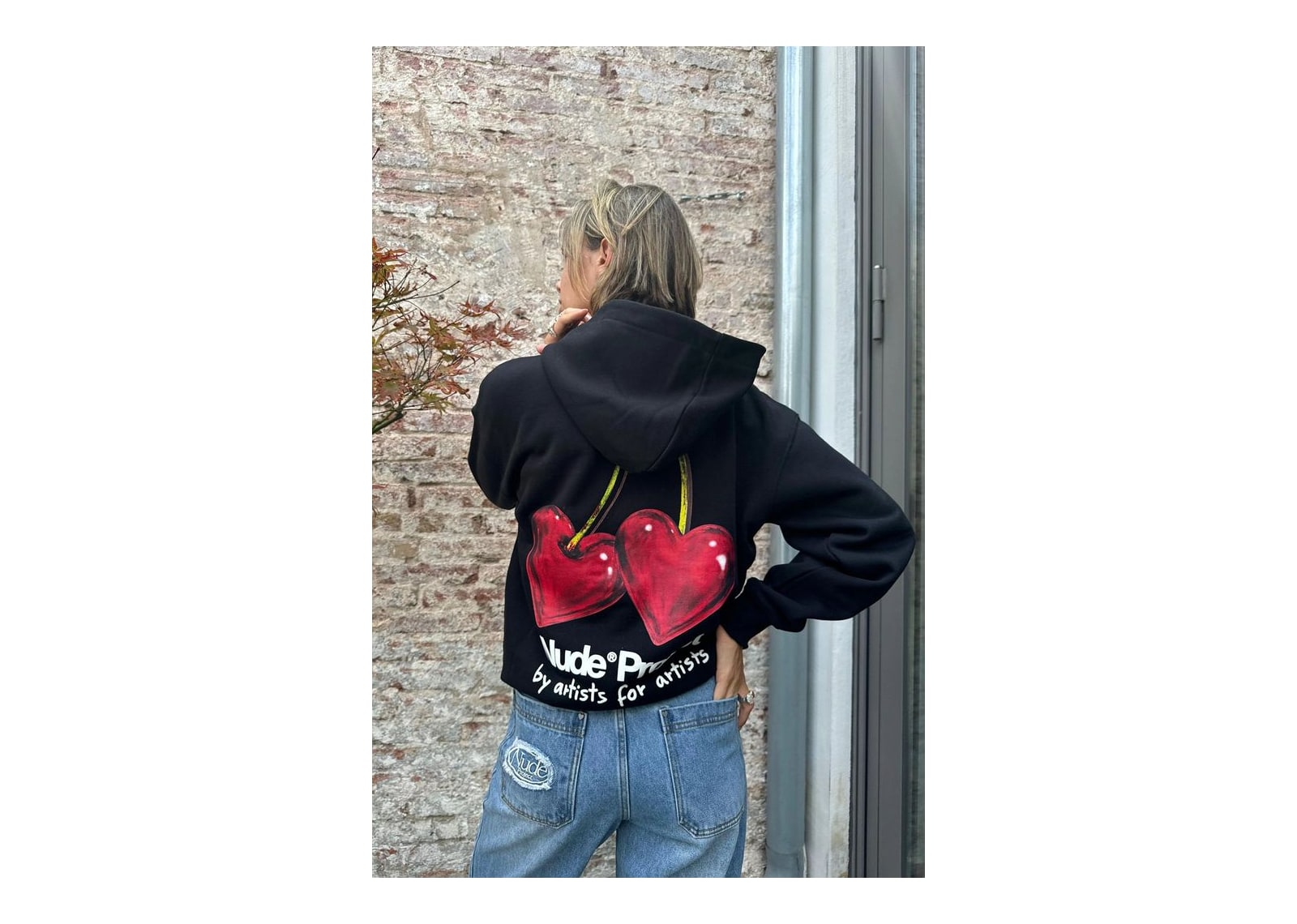 Nude Project Juicy Cherry Hoodie Black - görsel 4
