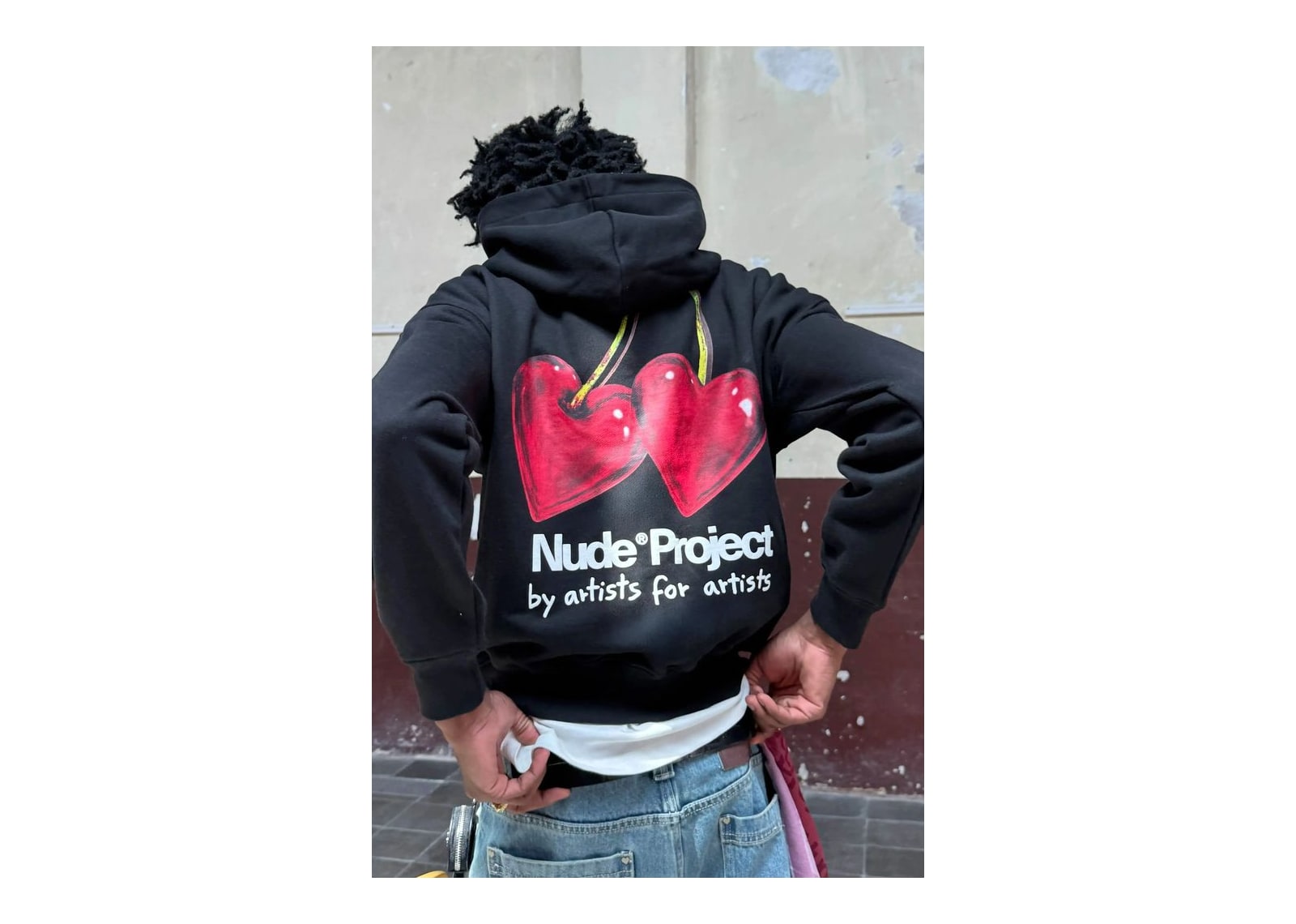 Nude Project Juicy Cherry Hoodie Black - görsel 6