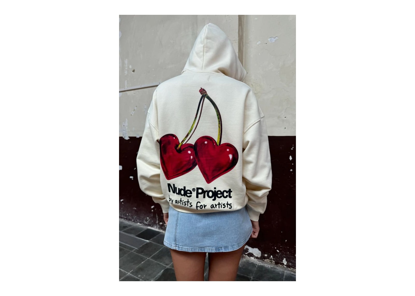 Nude Project Juicy Cherry Hoodie Marshmallow - görsel 3