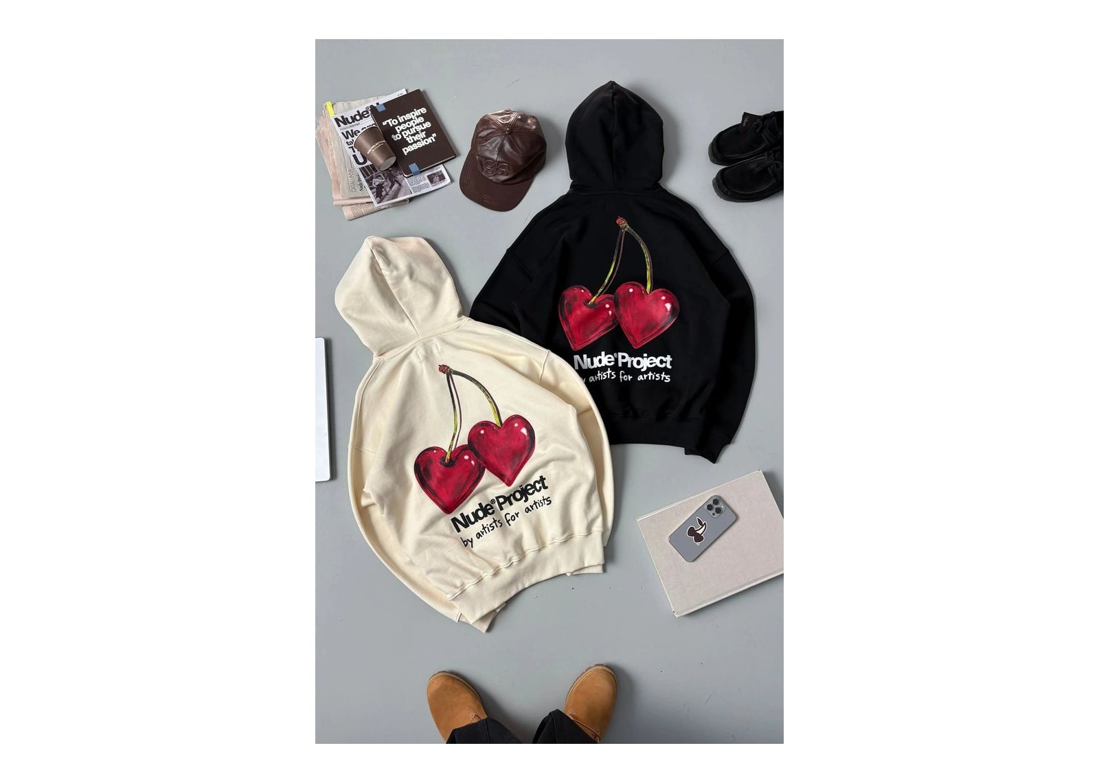 Nude Project Juicy Cherry Hoodie Marshmallow - görsel 4