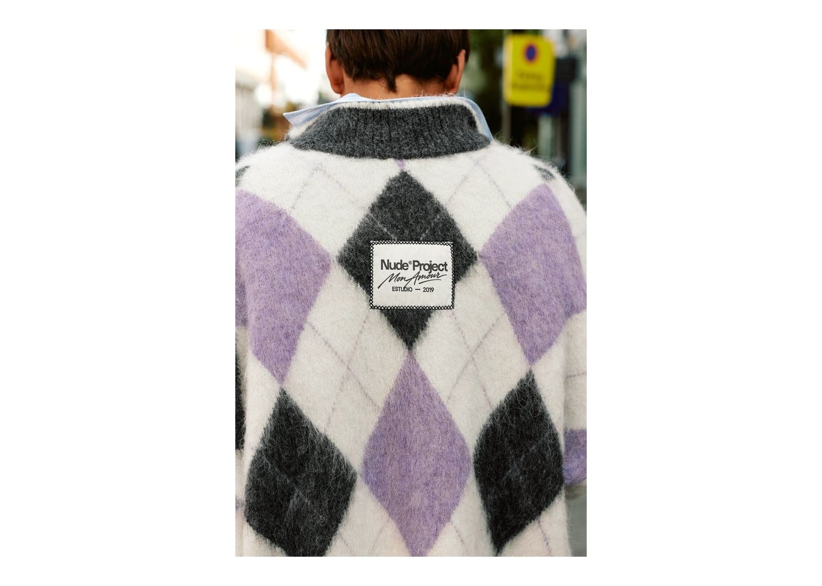 Nude Project Juliet Quarter-Zip Knit Sweater Purple - görsel 11