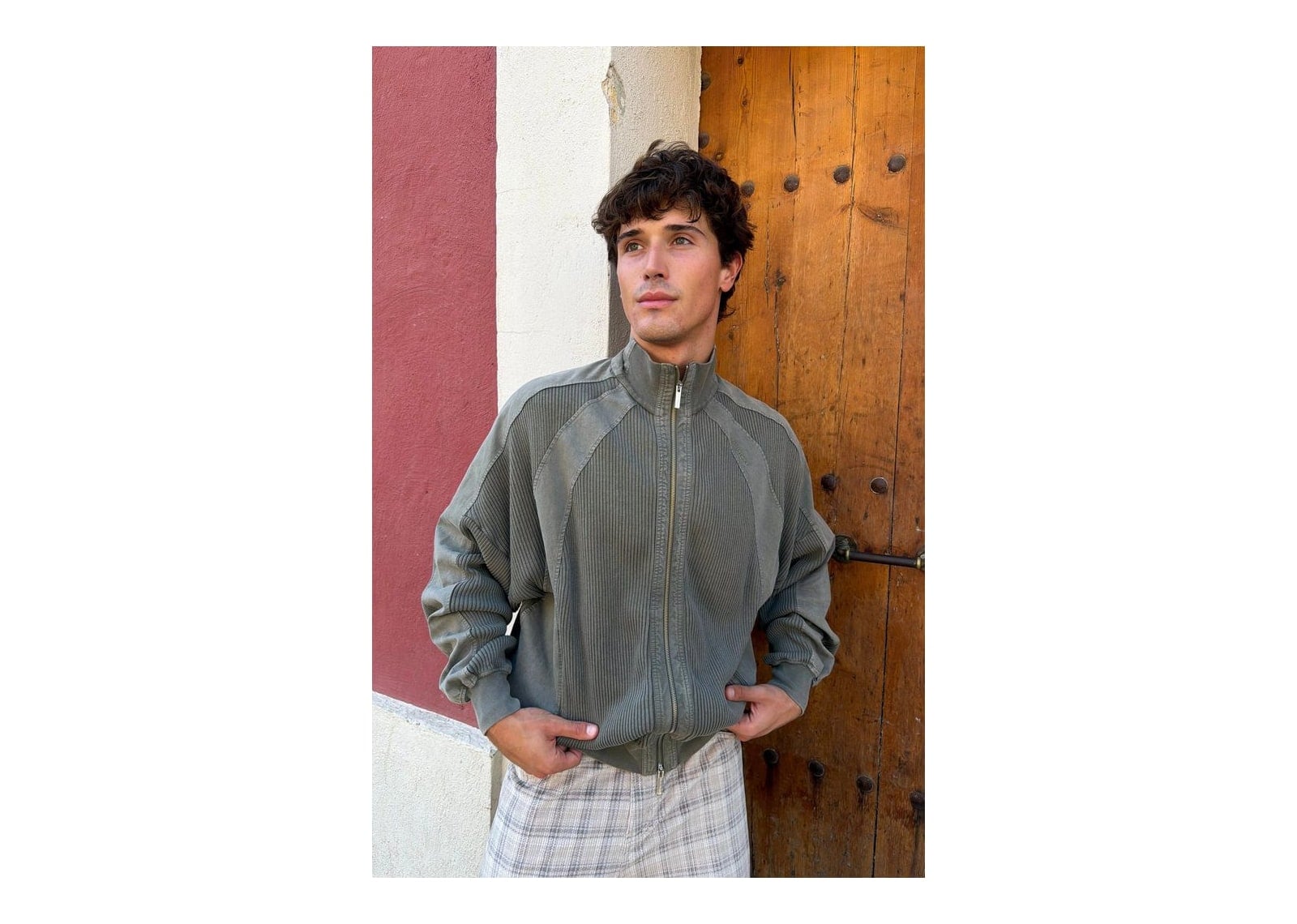 Nude Project Kai Zip-Up Jacket Olive - görsel 12
